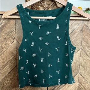 Discover Simple Teal Graphic Women's Tank Top